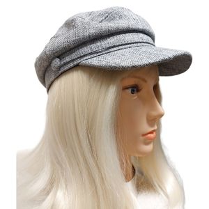 Captain/Military Style Hat - Light Gray